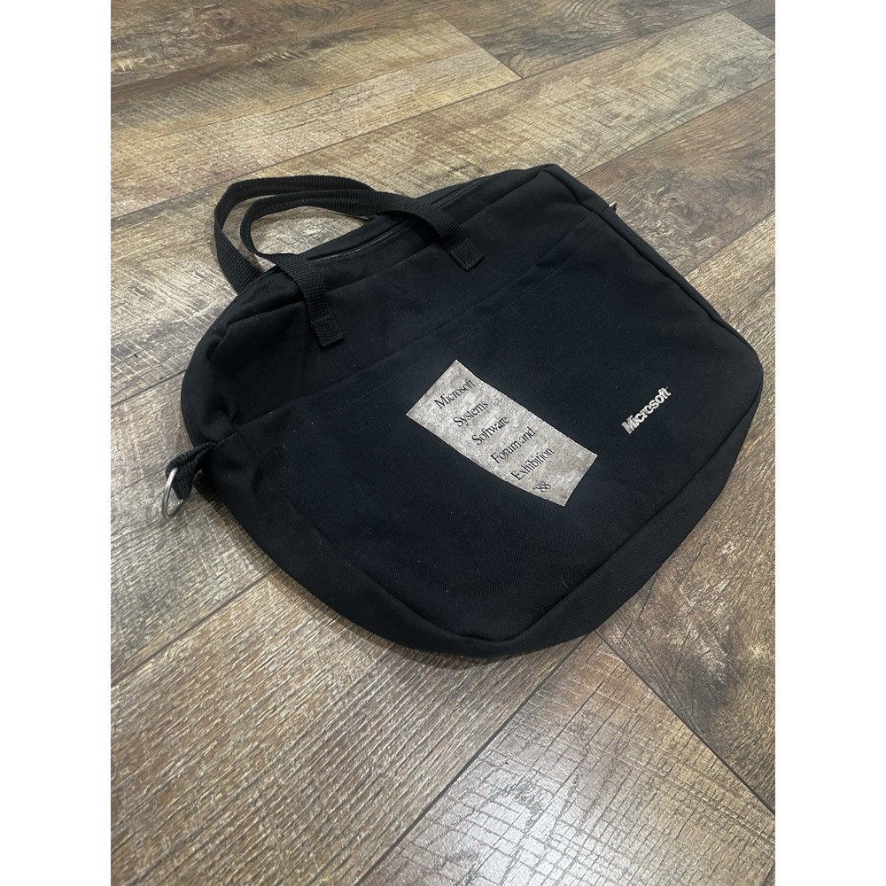 Vintage 1988 Microsoft Systems Software Forum & Exhibition Messenger Bag 80s - Picture 3 of 7